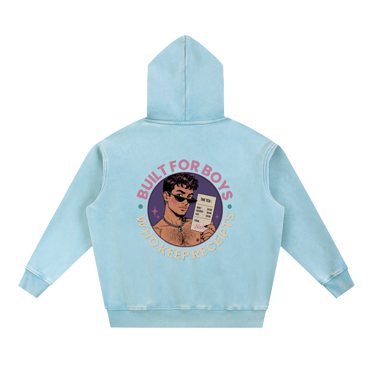 Snow Wash Fleece Oversize Hoodie